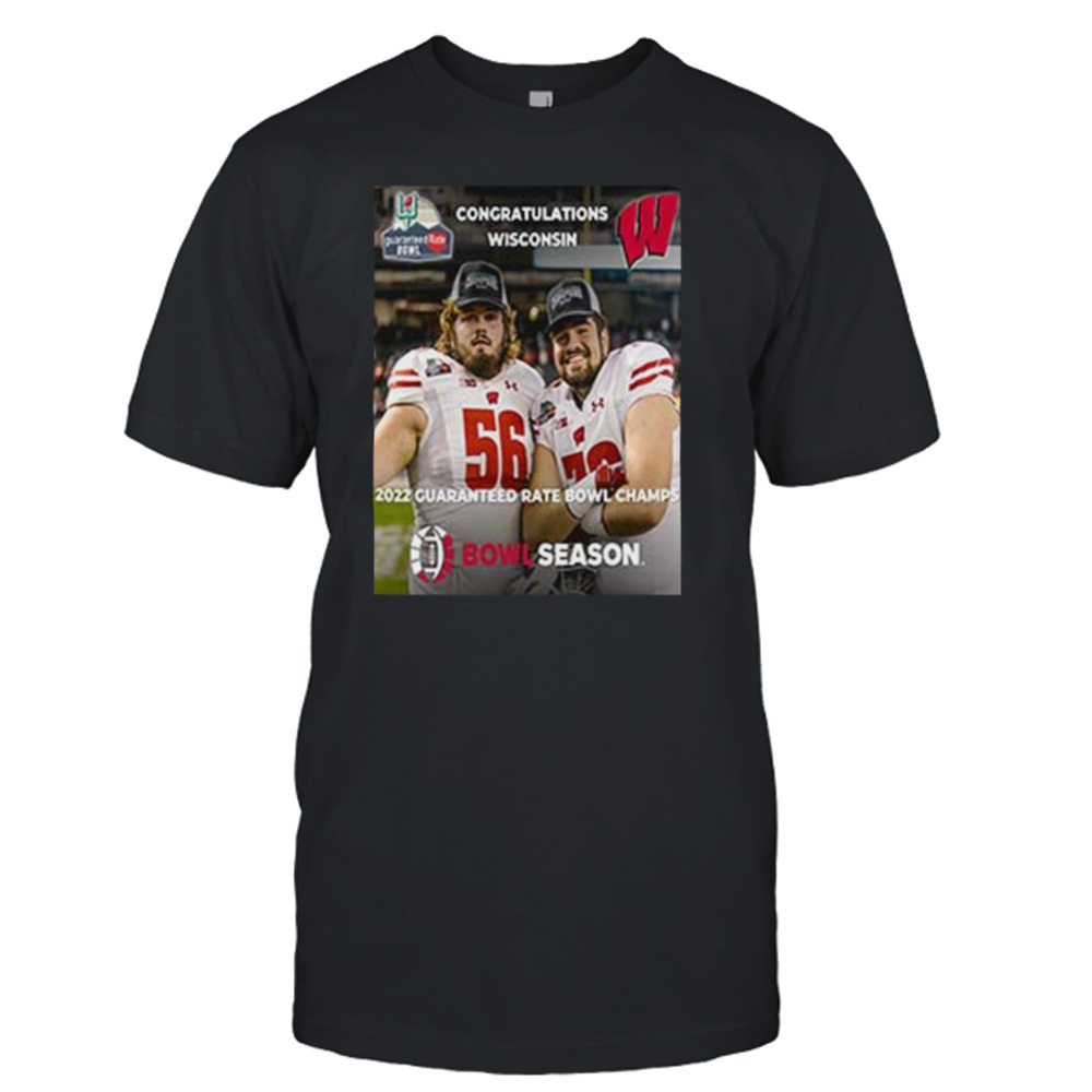 Congratulations Wisconsin 2022 Guaranteed Rate Bowl Champs shirt