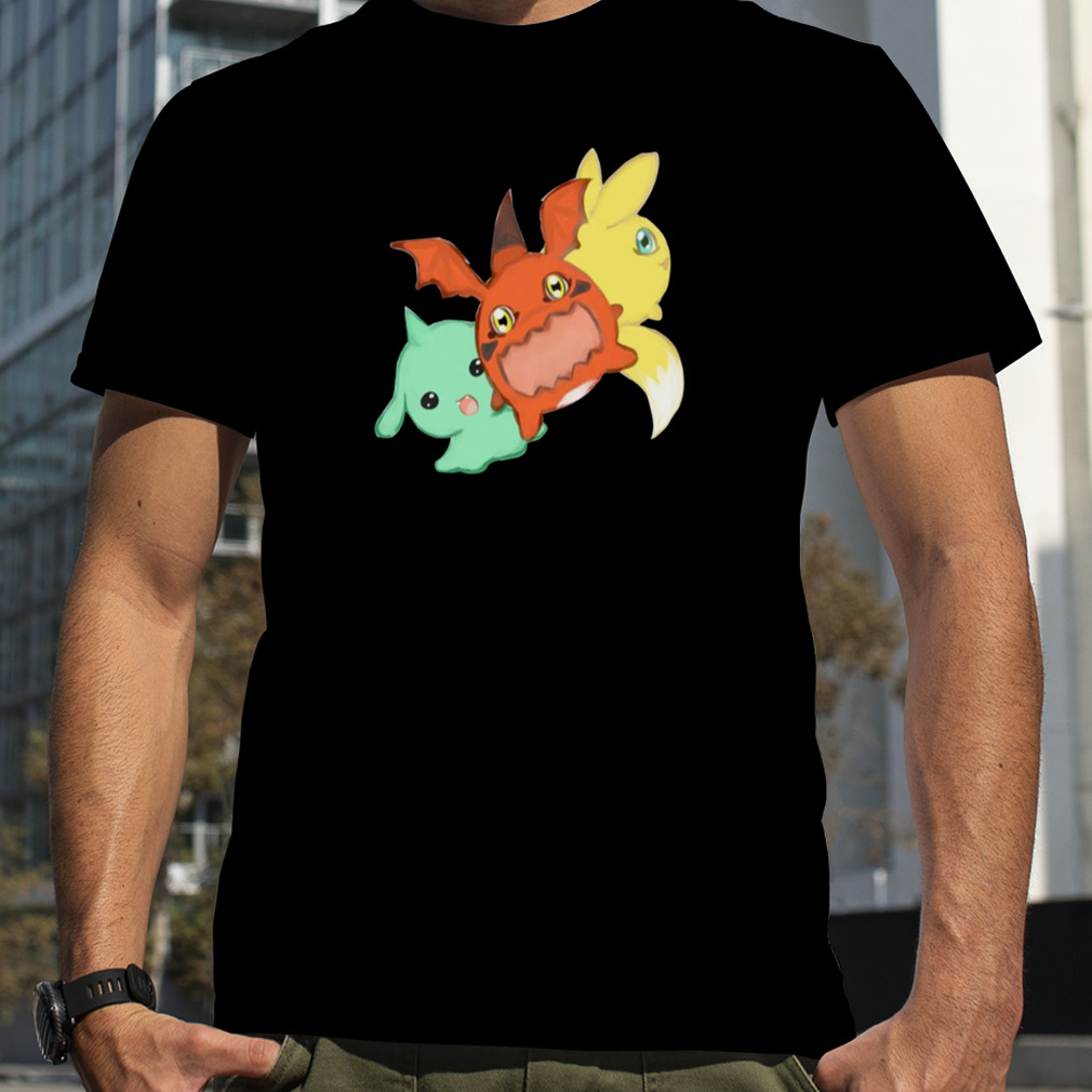 Graphic World Japanese Anime Digital Monsters Digimon shirt