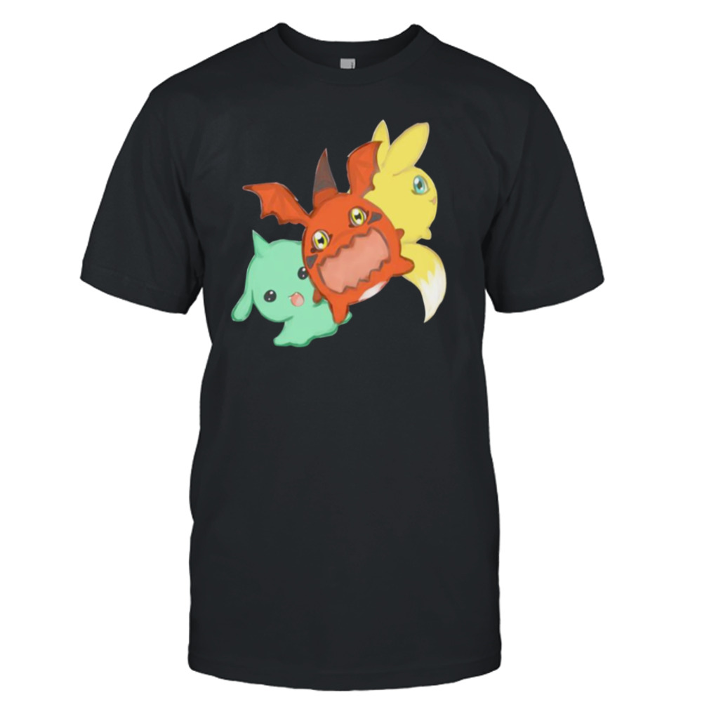 Graphic World Japanese Anime Digital Monsters Digimon shirt