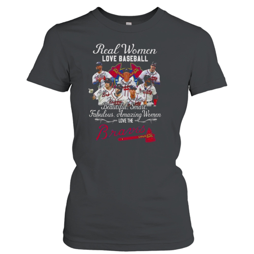 Real women love baseball atlanta braves shirt, hoodie, sweater