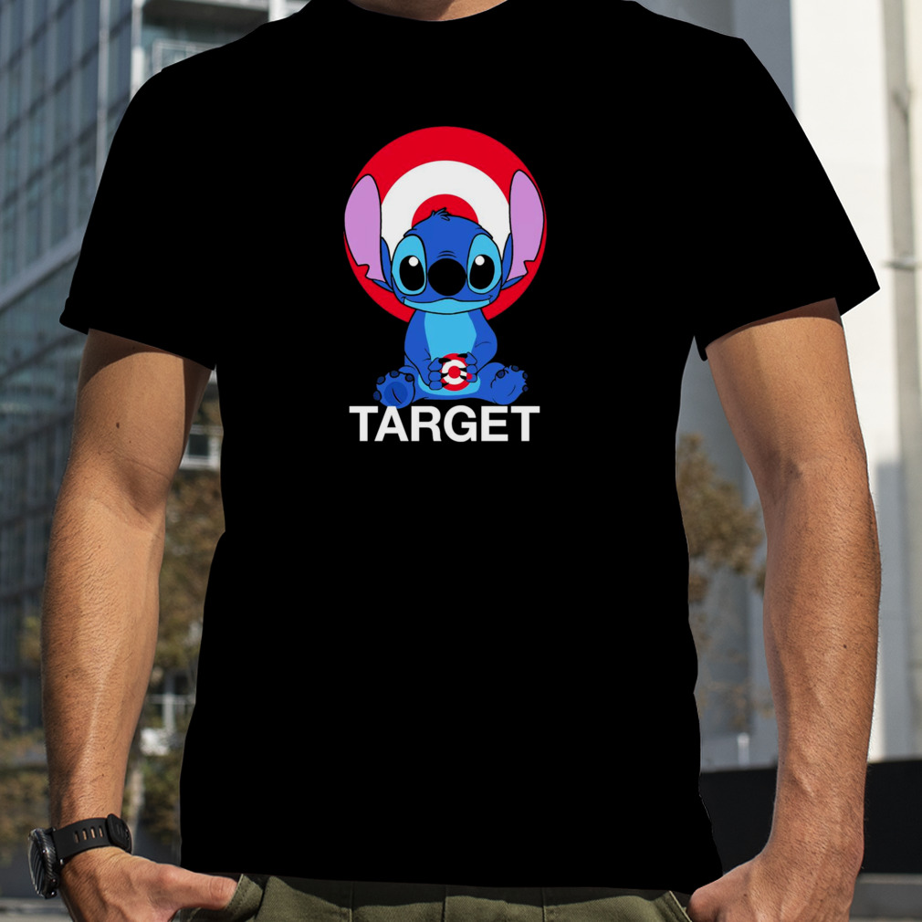 Stitch holding target sign nice shirt