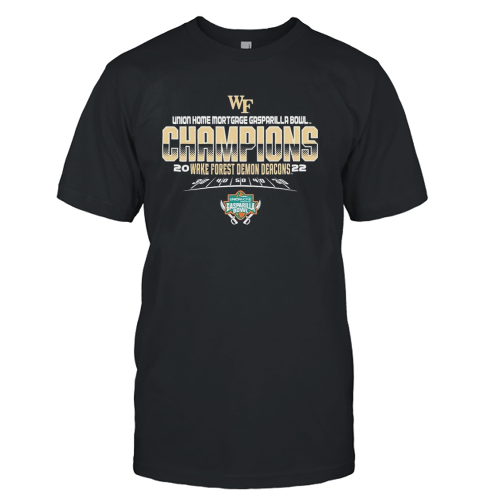 Wake Forest University Football 2022 Gasparilla Bowl Champions Shirt