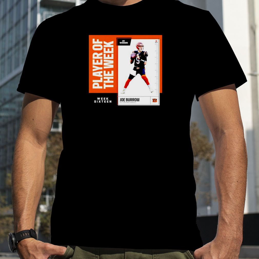 loes Burrows QBs Cincinnatis Bengalss players ofs thes weeks sixteens shirts