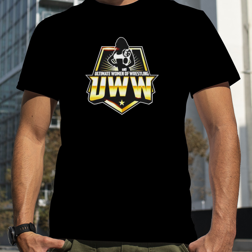 ultimate women of wrestling UWW logo shirt