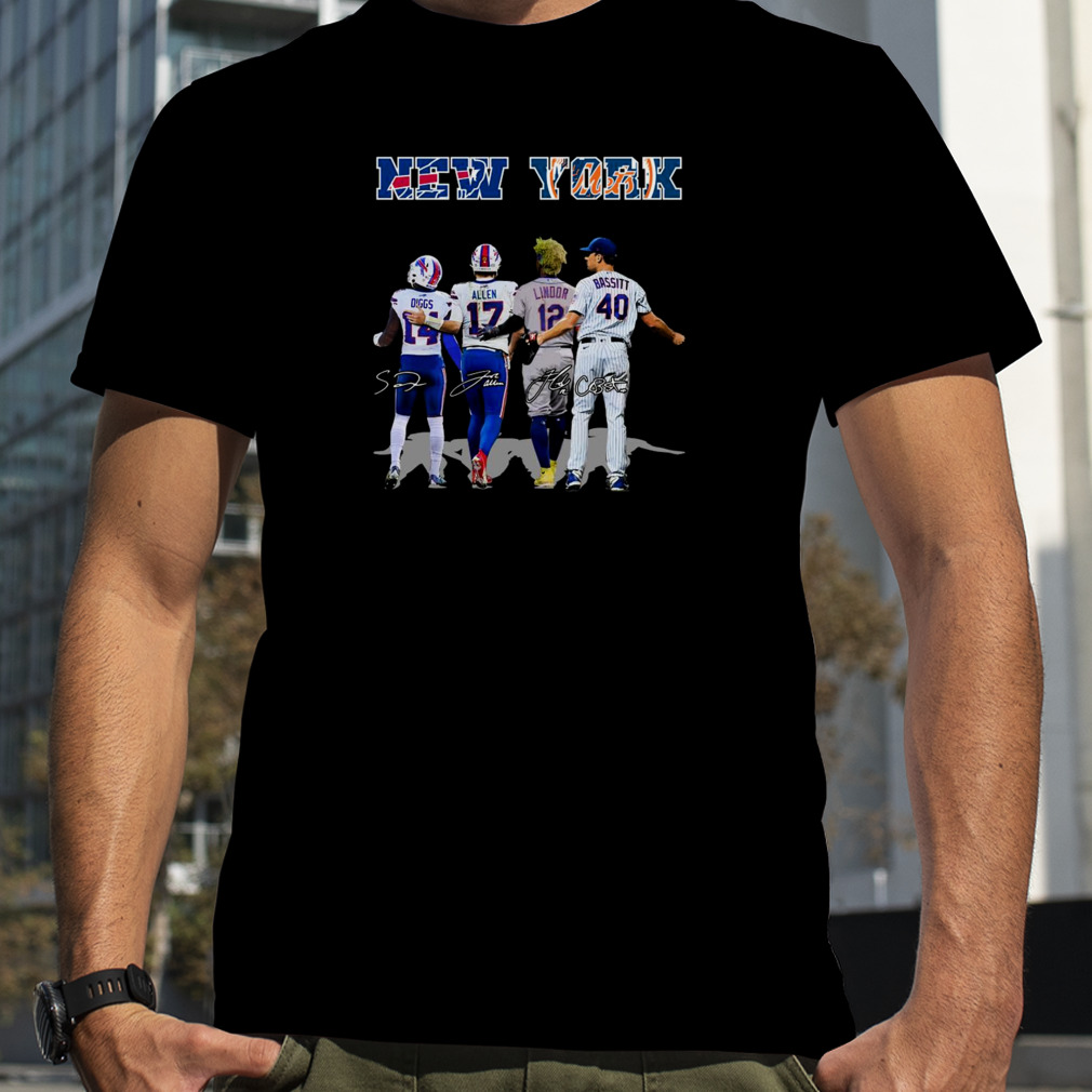 2022 New York Sports Buffalo Bills And New York Mets Signatures shirt