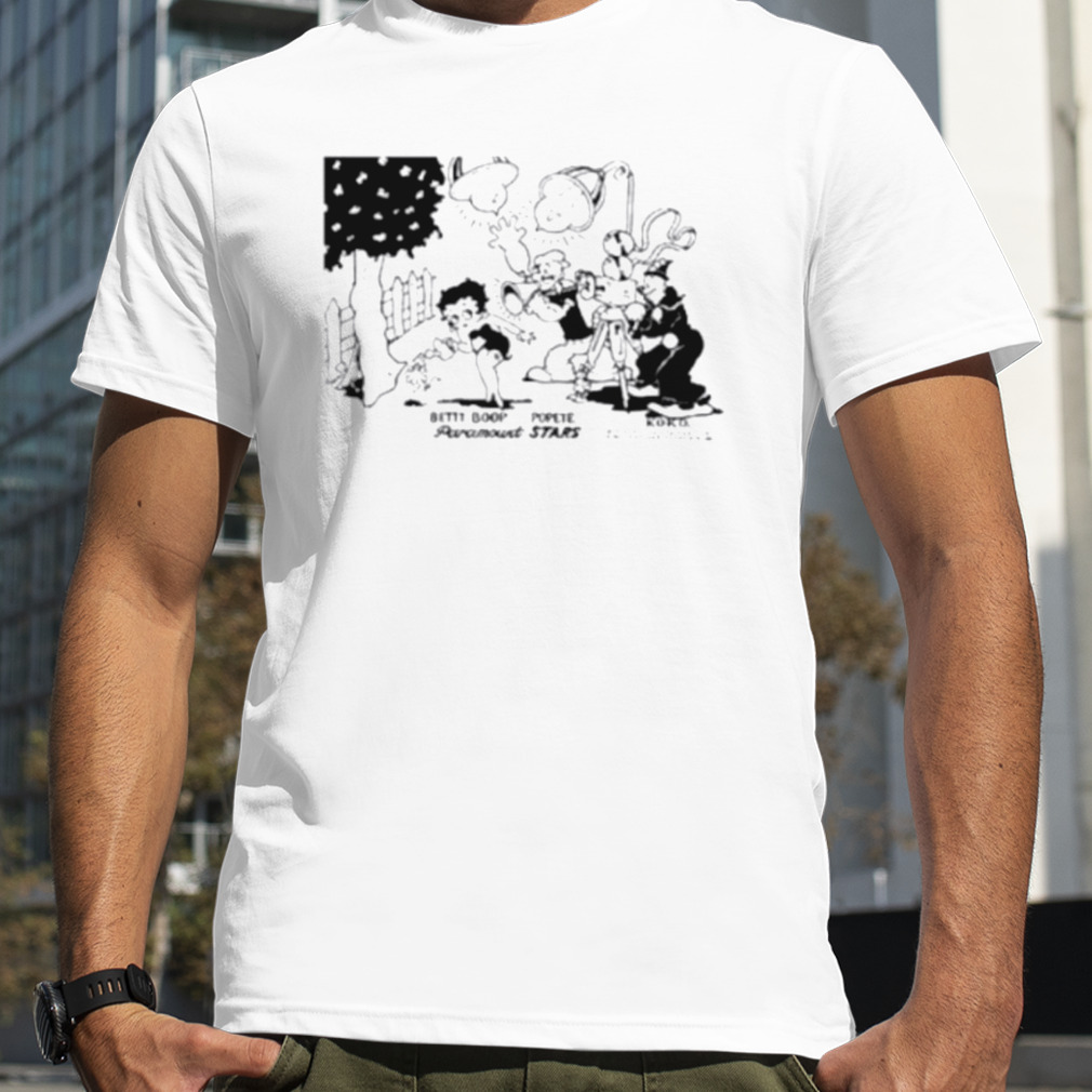 Betty boop popeye and koko the clown shirt