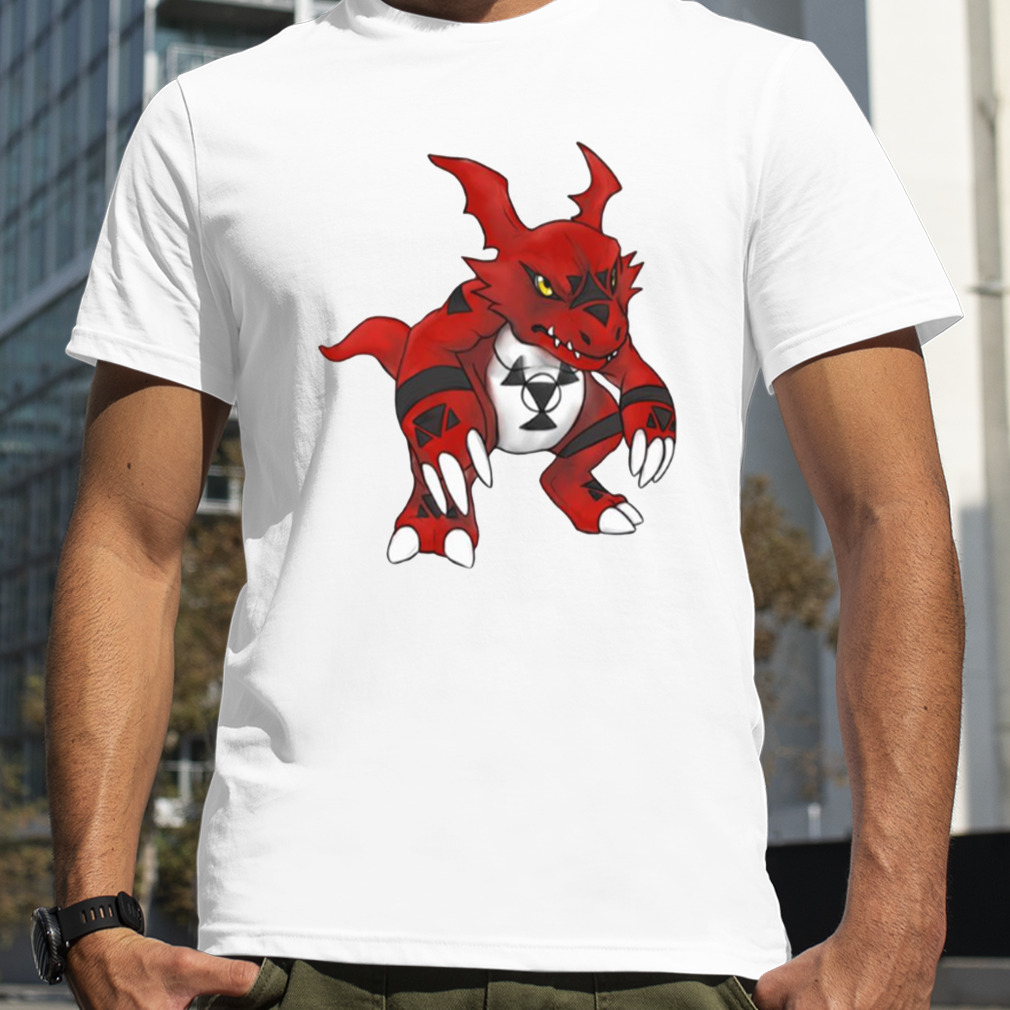 Reds Dragons Guilmons Digimons shirts