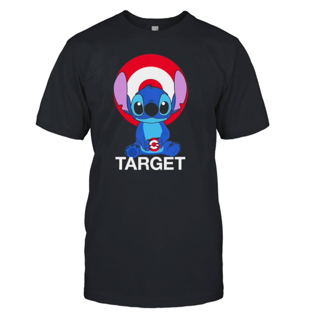 Stitch holding target sign nice shirt