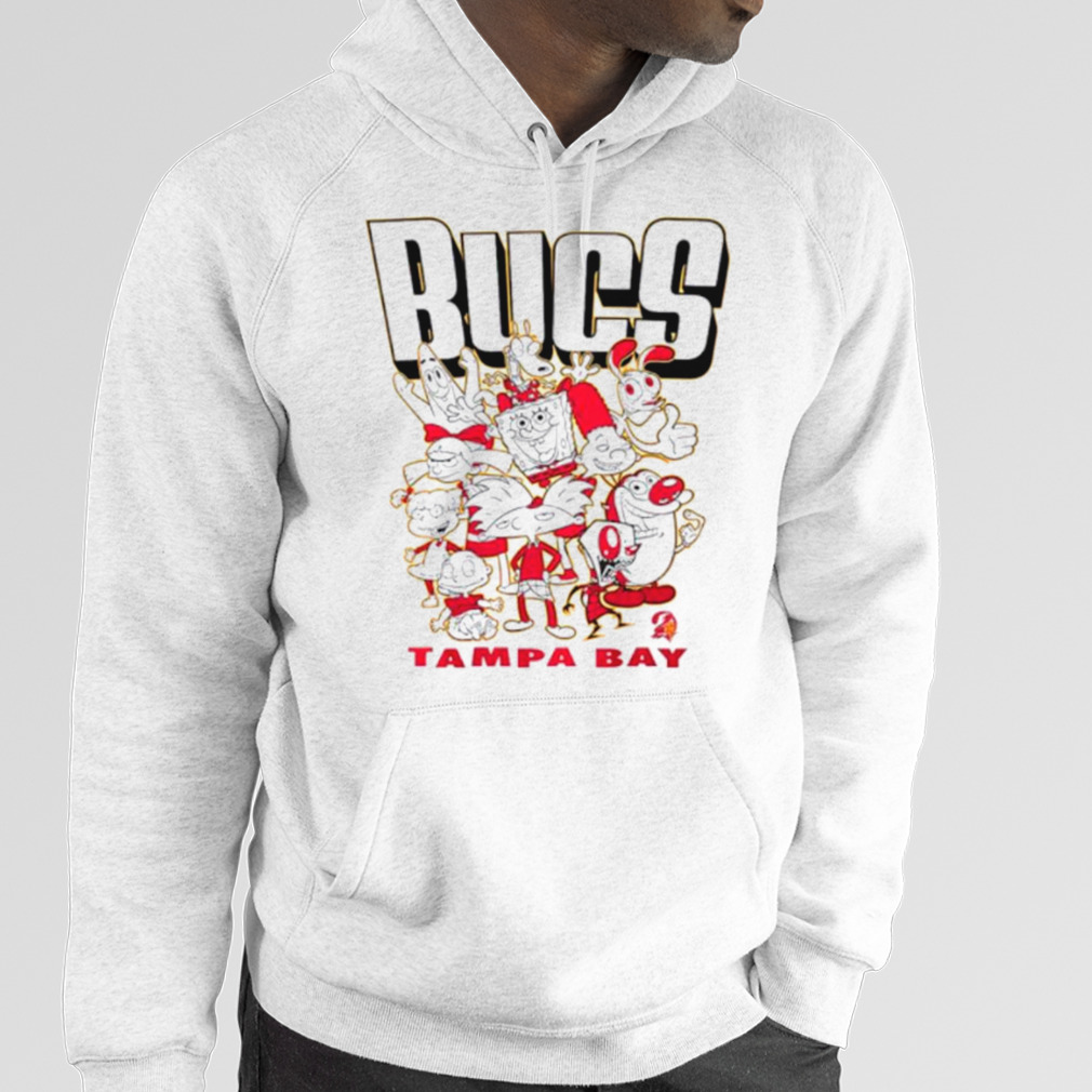 Official Men's Tampa Bay Buccaneers Junk Food White NFL x Nickelodeon  Hoodie