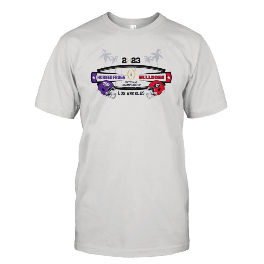 2023 CFP National Championship Game Horned Frogs vs Bulldogs Shirt