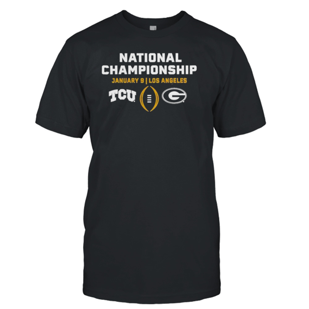 CFP 2023 National Championship TCU Horned Frogs vs. Georgia Bulldogs Shirt