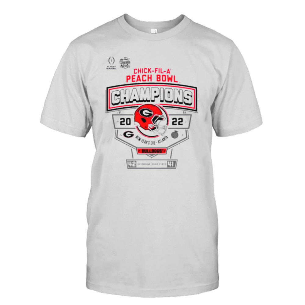 Georgia Bulldogs 2022 Chick-Fil-A Peach Bowl Champions shirt