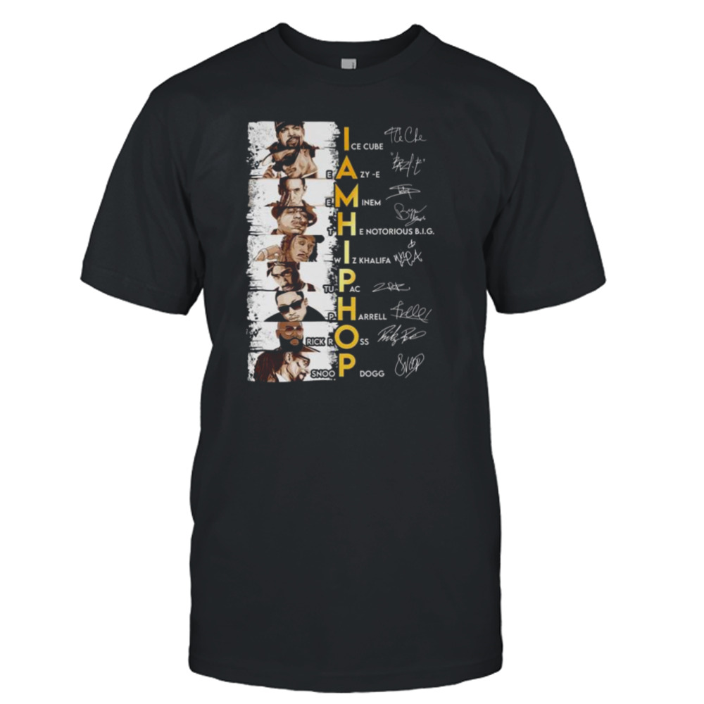 I am hip hop ice cube eazy-e signatures 2023 shirt