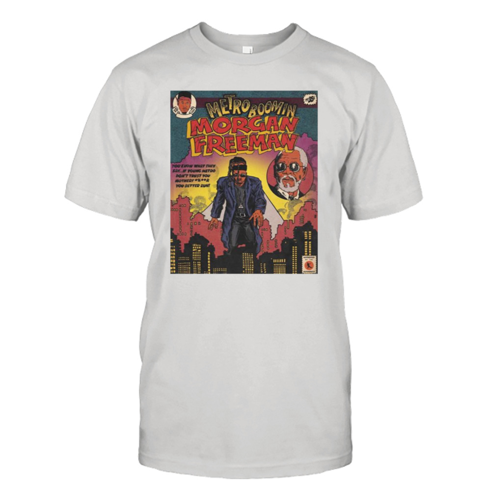 Metro Boomin Morgan Freeman Heroes And Villains Album Graphic shirt