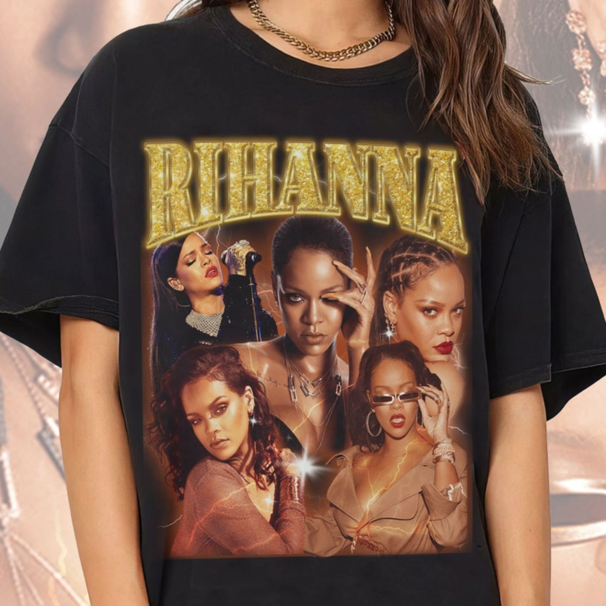 rihanna vintage 90s style shirt