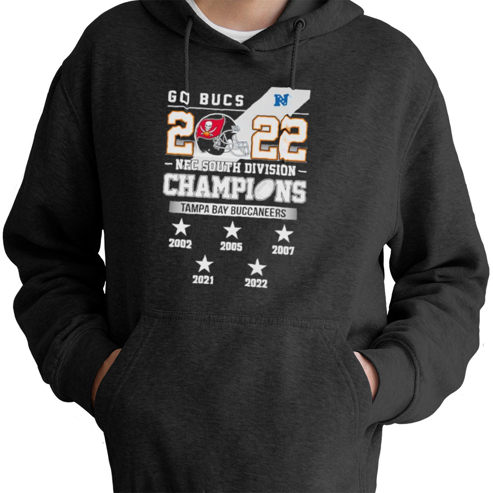 Go Bucs 2022 NFC South Division Champions Tampa Bay Buccaneers 2002 2022  shirt, hoodie, sweater, long sleeve and tank top