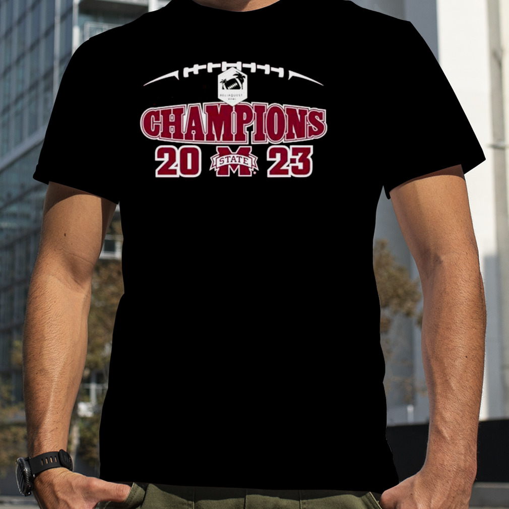 Mississippi State 2023 Reliaquest Bowl Champions skyline shirt