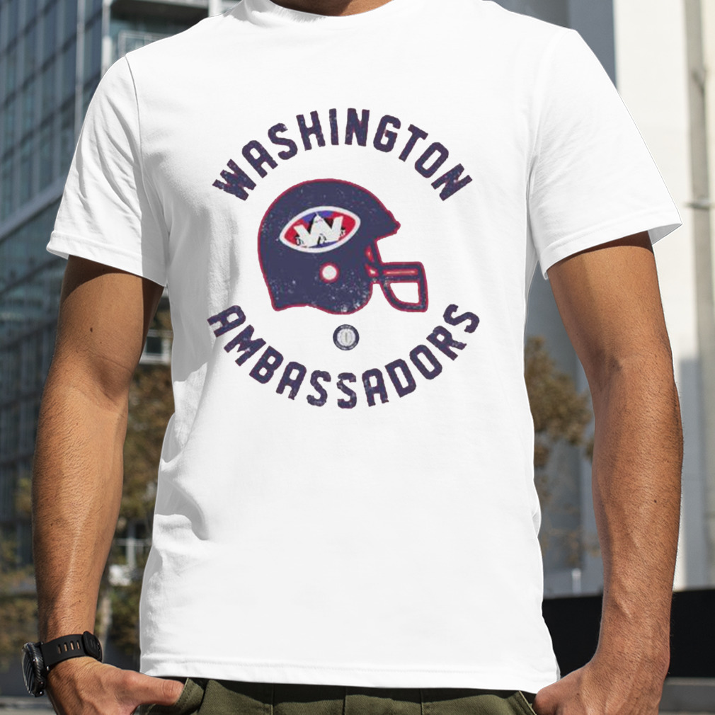 washington Ambassadors World football league helmet shirt