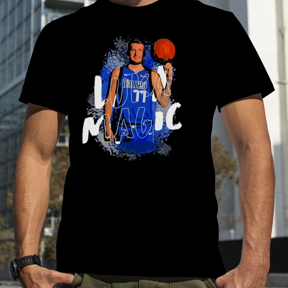 Watercolored Luka Doncic Basketball Shirt