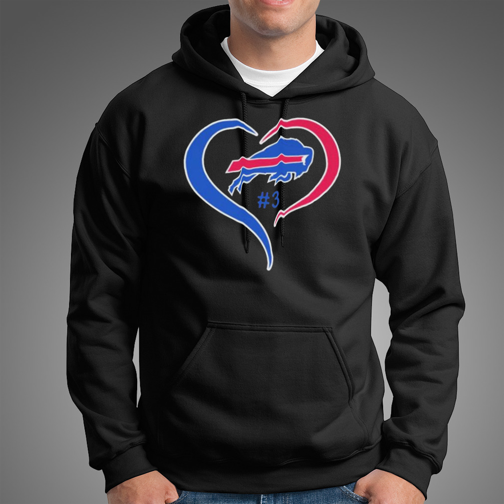 Heart Love Damar Hamlin #3 Buffalo Bills Logo Shirt