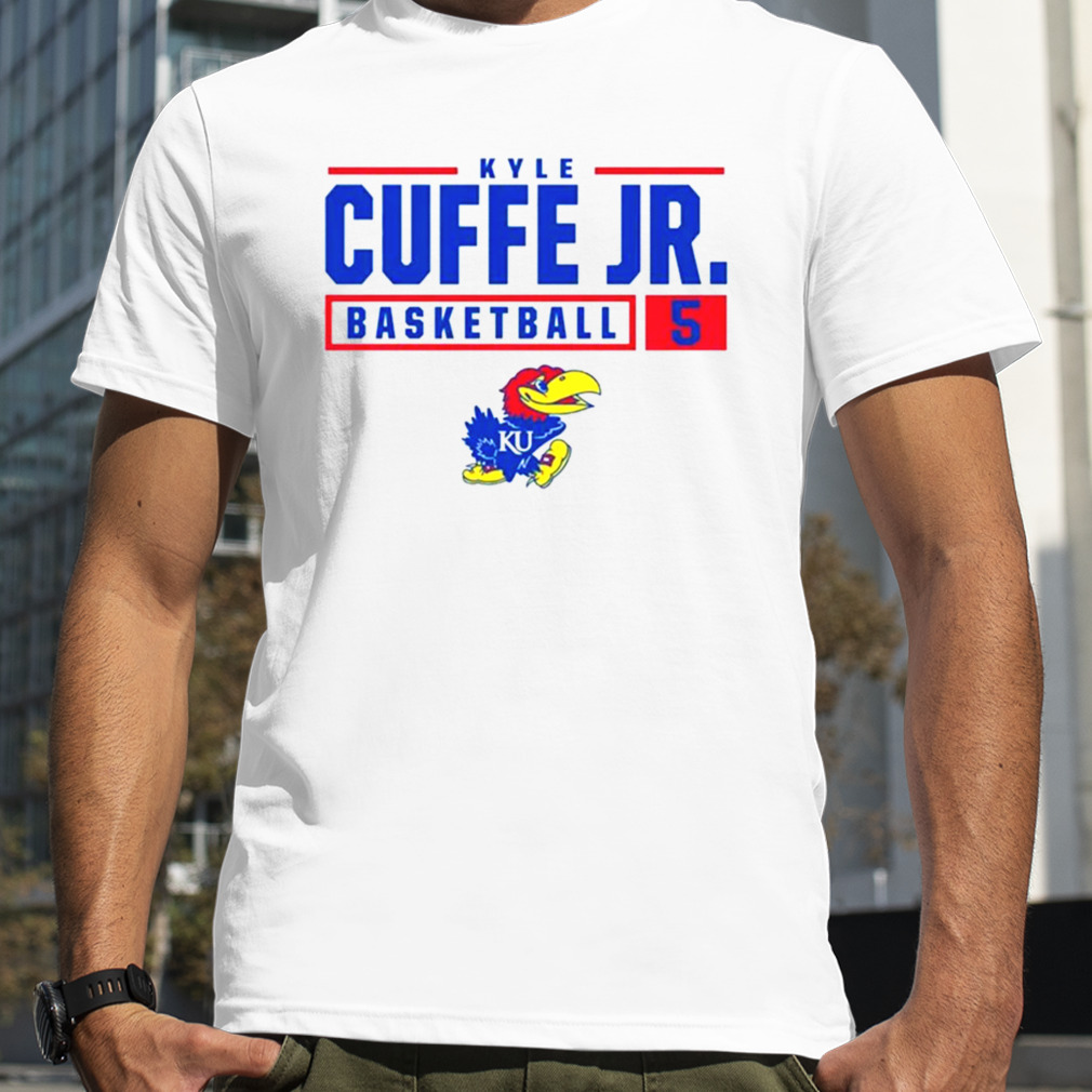 Kansas jayhawks kyle cuffe jr basketball 5 shirt