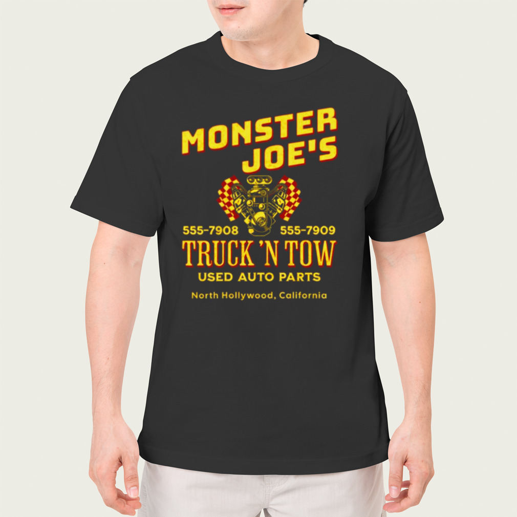 monster joe's truck and tow t shirt