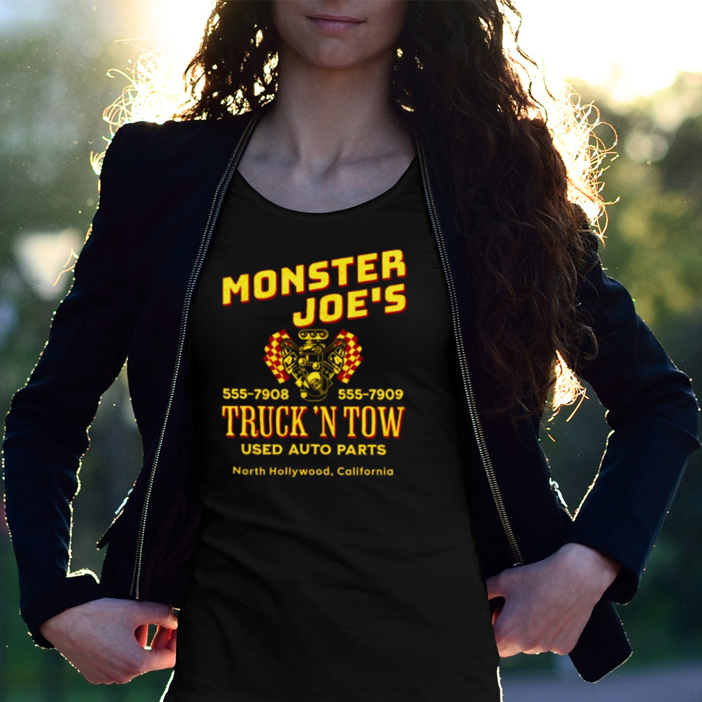 monster joe's truck and tow t shirt