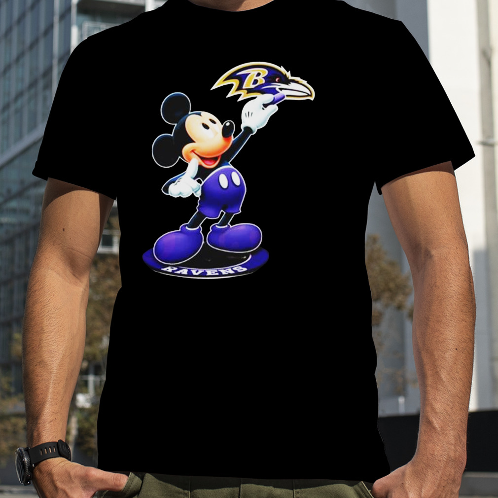 Mickey Mouse Nfl baltimore ravens logo 2023 shirt