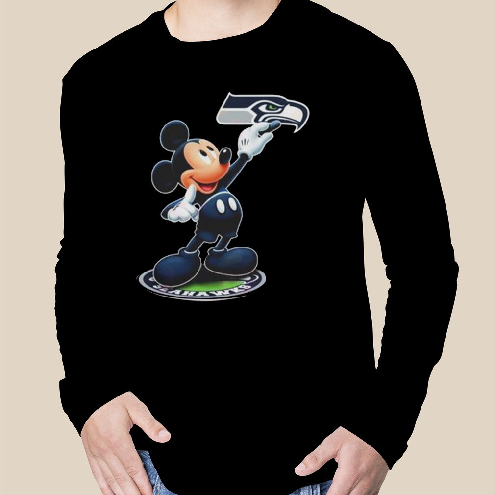 I Love The Seahawks Mickey Mouse Seattle Seahawks T-Shirt - T-shirts Low  Price