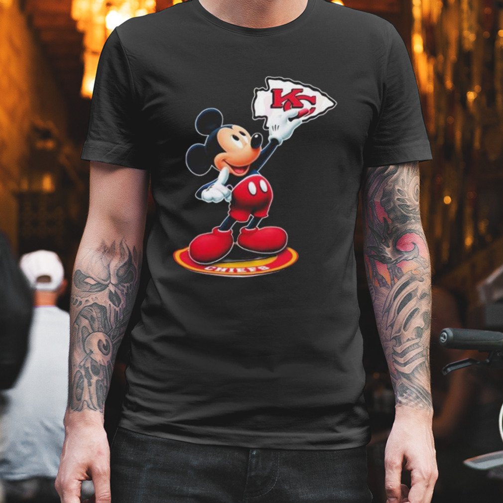 Mickey mouse nfl Kansas city Chiefs logo 2023 shirt