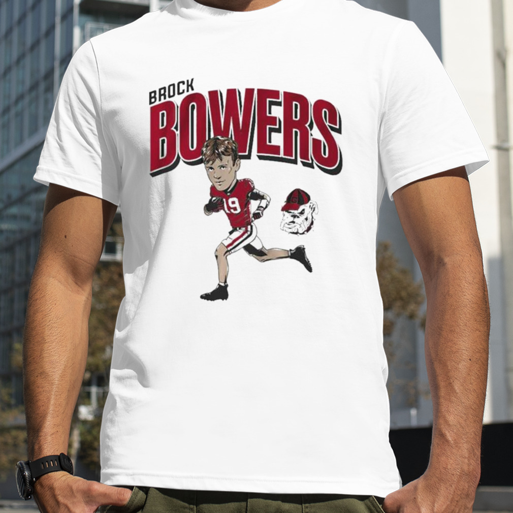 Uga Football Brock Bowers Caricature shirt