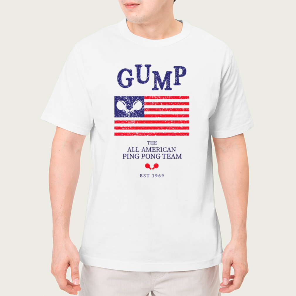 American Flag Ping Pong Team Forrest Gump Grunge Texture shirts