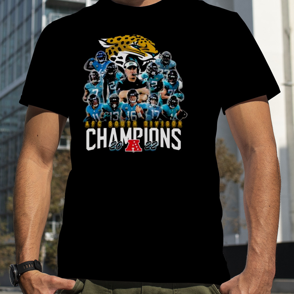 Jacksonville Jaguars 2022 AFC South Division Champions Signatures shirt