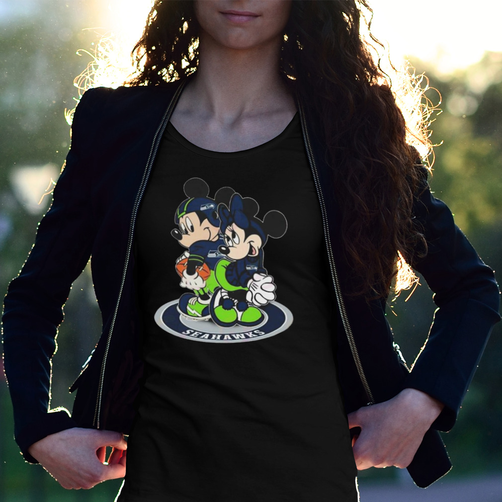 2023 NFL Seattle Seahawks Mickey Mouse And Minnie Mouse t-shirt