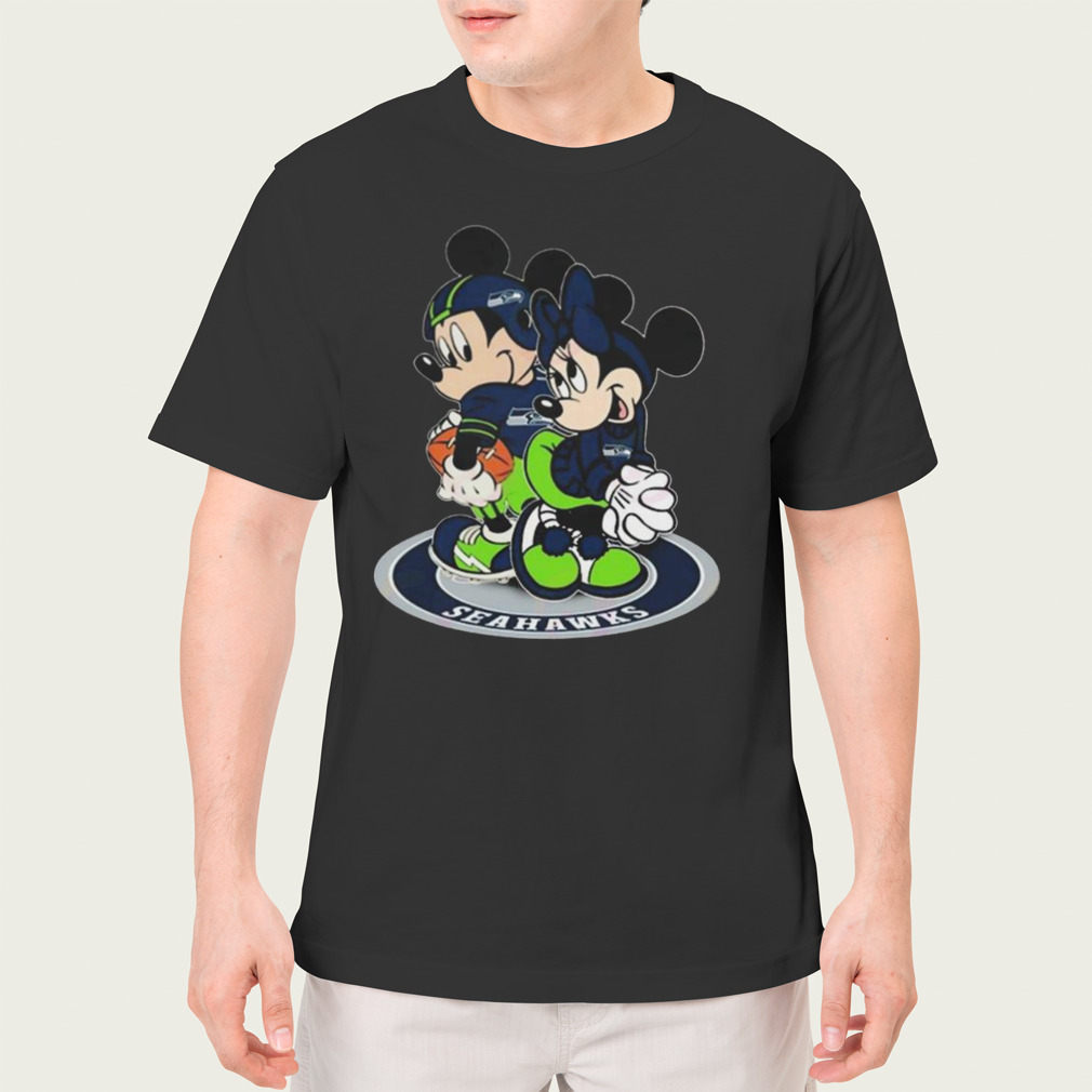 2023 NFL Seattle Seahawks Mickey Mouse And Minnie Mouse t-shirt