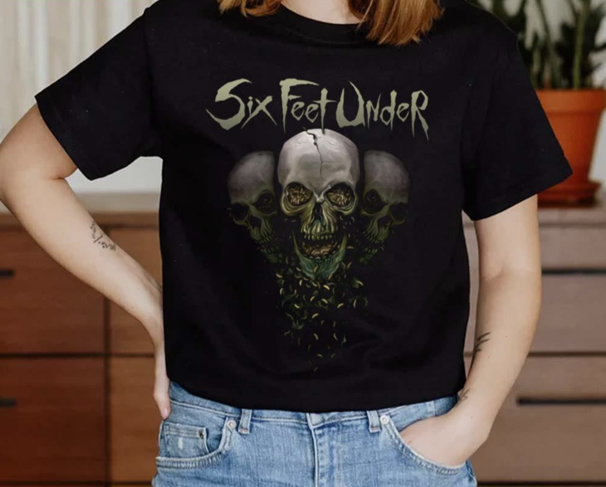 Skulls Six Under Band shirt