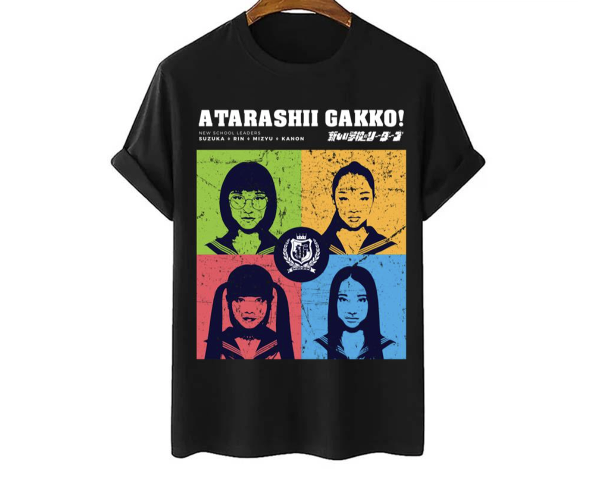 Graphic Atarashii Gakko No Leaders Portraits Grunged shirt