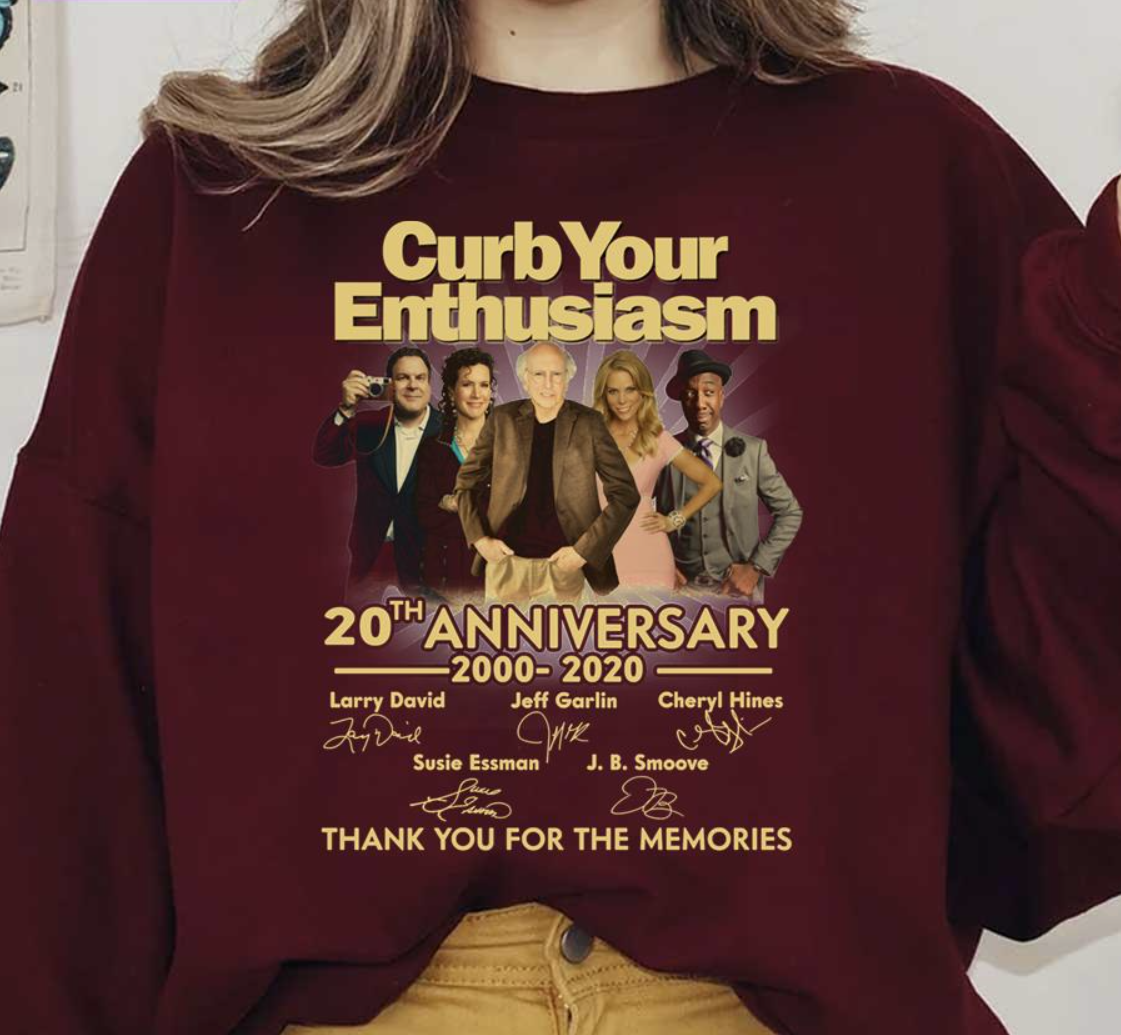 Lover Tv Anniversary Thank You For The Memories Curb Your Enthusiasm shirt