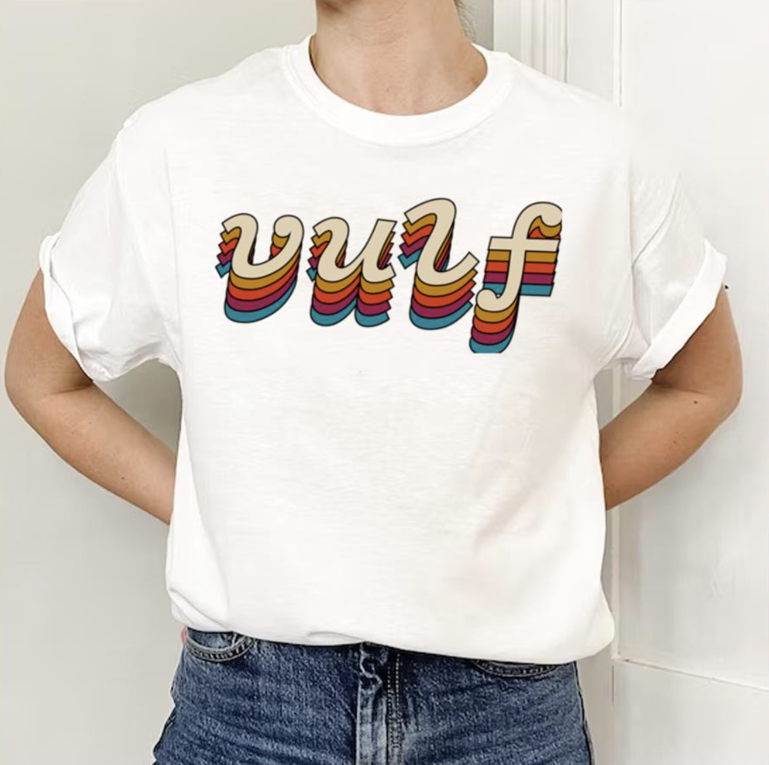 Vulf Vintage Typography shirt