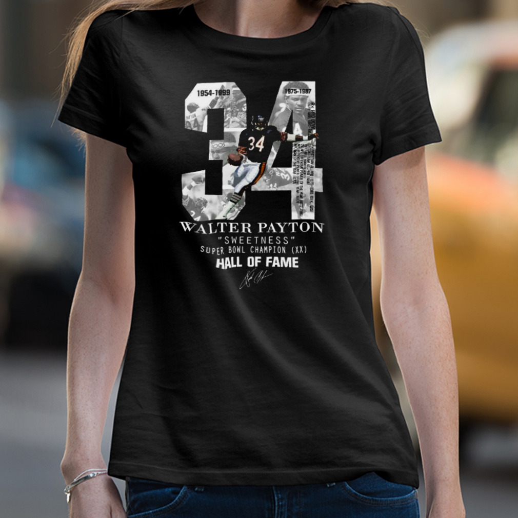 34 Years Of Walter Payton American Football 15 T-Shirt - Trending