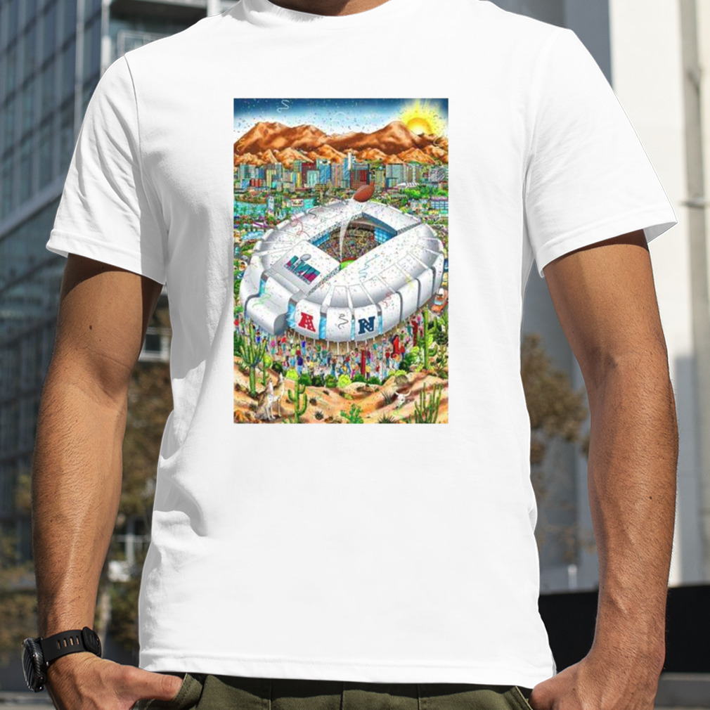 Super Bowl LVII Fazzino 2023 Poster Shirt