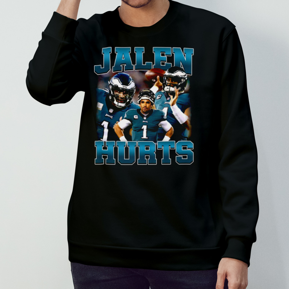 1922 Womens PHILADELPHIA EAGLES JALEN HURTS Vintage V-Neck Football Jersey  Shirt