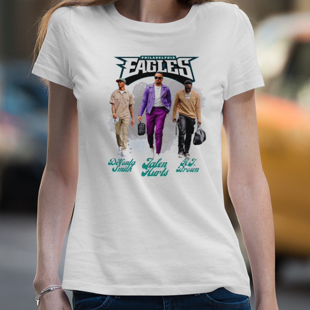 Jalen Hurts DeVonta Smith AJ Brown Eagles Super Bowl shirt, hoodie, sweater  and long sleeve