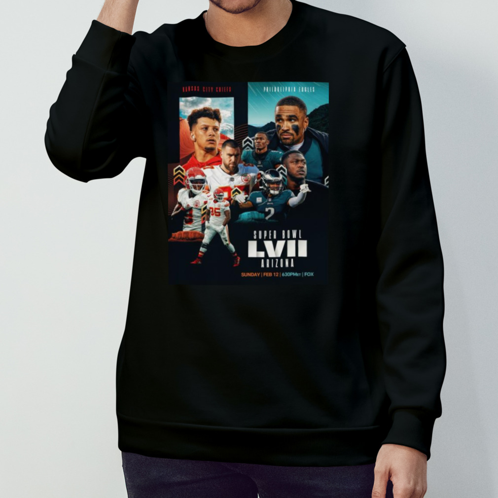 Super Bowl LVII Sweatshirt Philadelphia Vs Kansas City Shirt