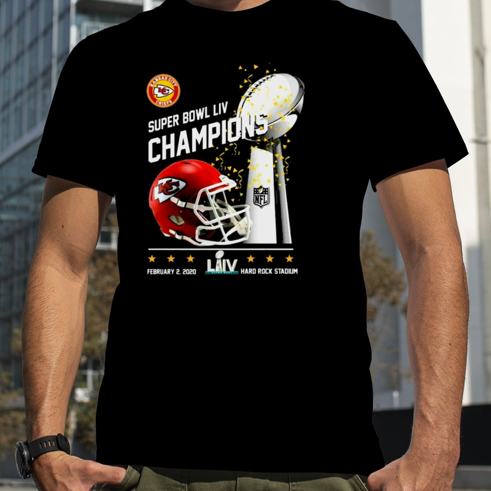 Kansas city Chiefs super bowl liv champions hard rock stadium shirt