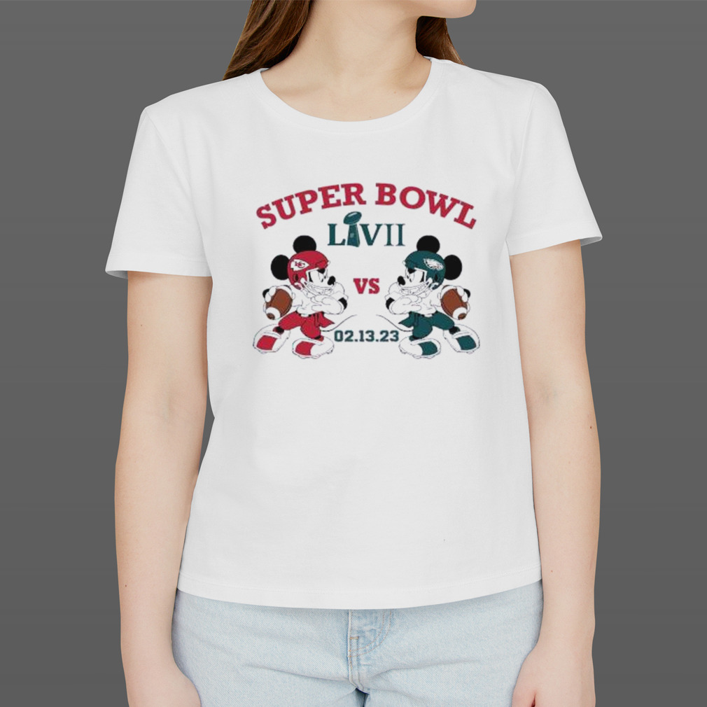 Mickey Mouse Eagles vs Chiefs Super Bowl 2023 shirt