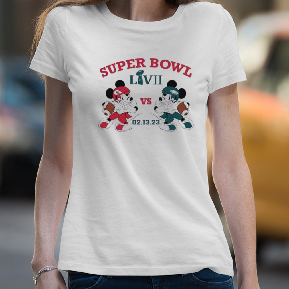 Mickey Mouse Eagles Vs Chiefs Super Bowl 2023 graphic shirt