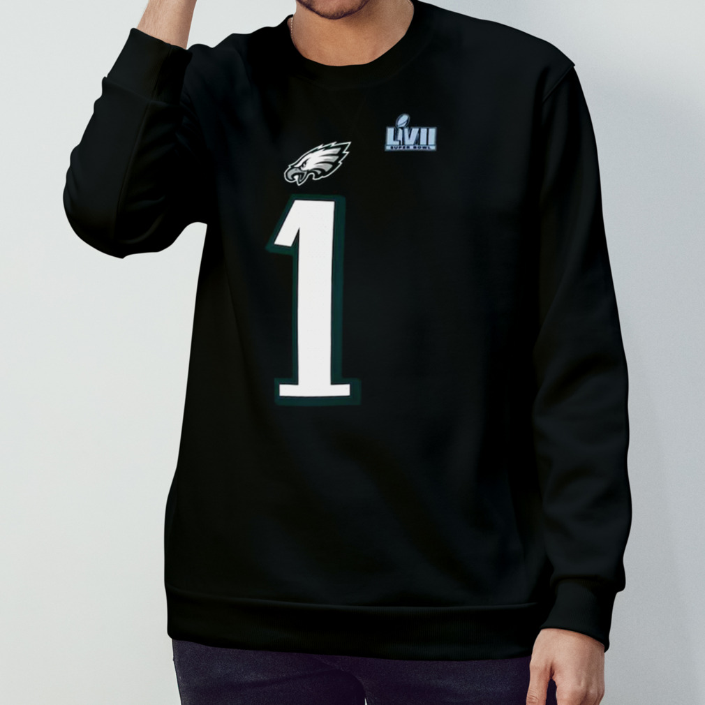 Philadelphia Eagles Jalen Hurts Nike Black Super Bowl LVII 2023 shirt -  Limotees