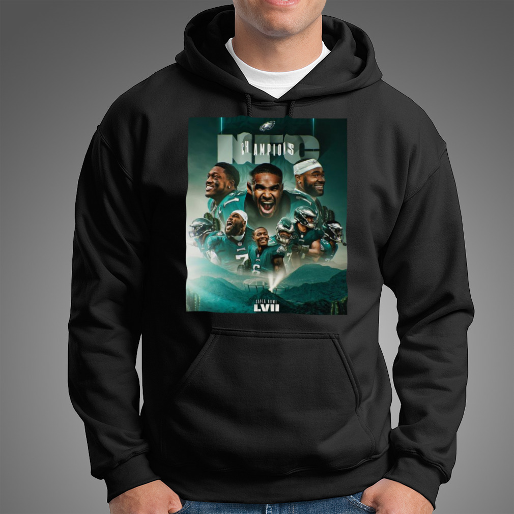 Premium Philadelphia Eagles 2023 NFC Champions Within Bounds Big Tall  T-Shirt, hoodie, sweater, long sleeve and tank top