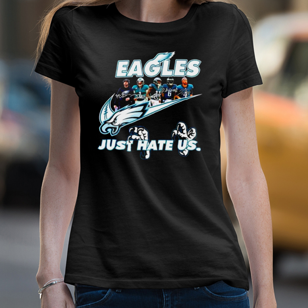 NFL Philadelphia Eagles Nike Just Hate Us Team Signature T-Shirt